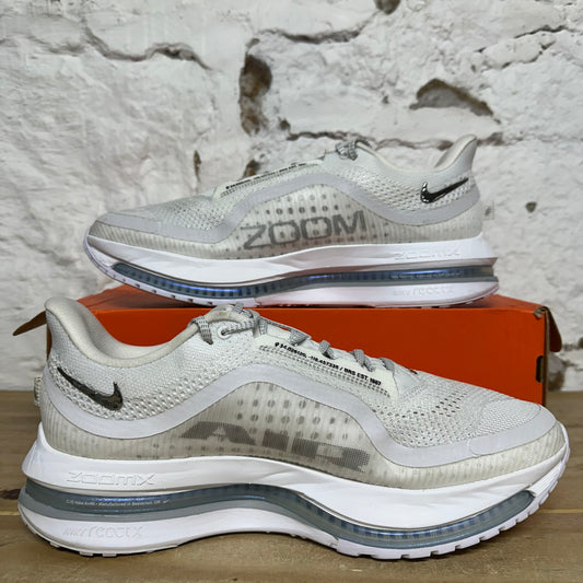 Nike Pegasus Premium White Metallic Silver Sz 12