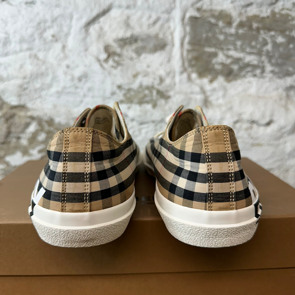 Burberry Plaid Spellout Larkhall Sneaker Sz 11 (44)