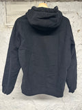 Supreme Embossed Spellout Black Hoodie Sz M