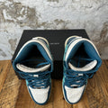 Amiri High Teal Blue Skeleton Navy White Sneaker Sz 10 (43)