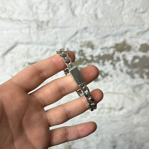 Gucci Silver Cuban Bracelet Sz 17