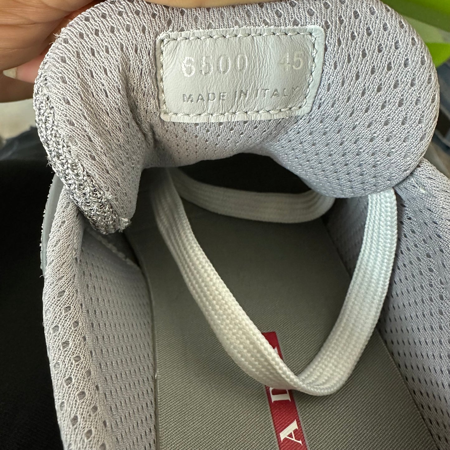 Prada Americas Cup Grey Rubber Sneaker Sz 12 (45) DS