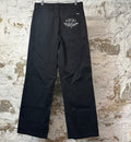 Amiri Back Logo Chino Kick Flare Black Pants Sz 32