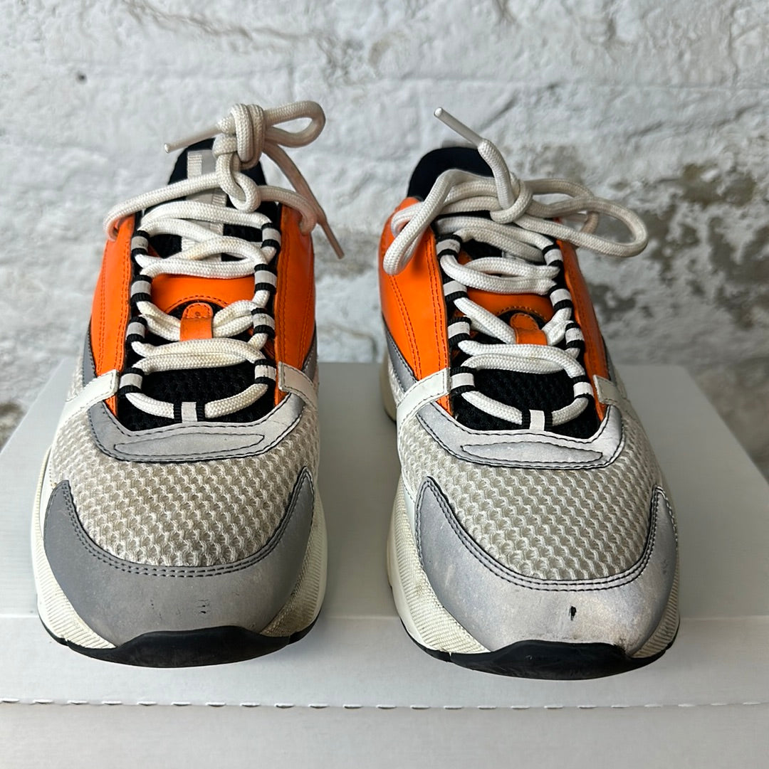 Dior B22 Orange White Sneaker Sz 8 (41) No Box