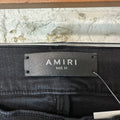 Amiri Hibiscus Flower Print Black Denim Jeans Sz 31