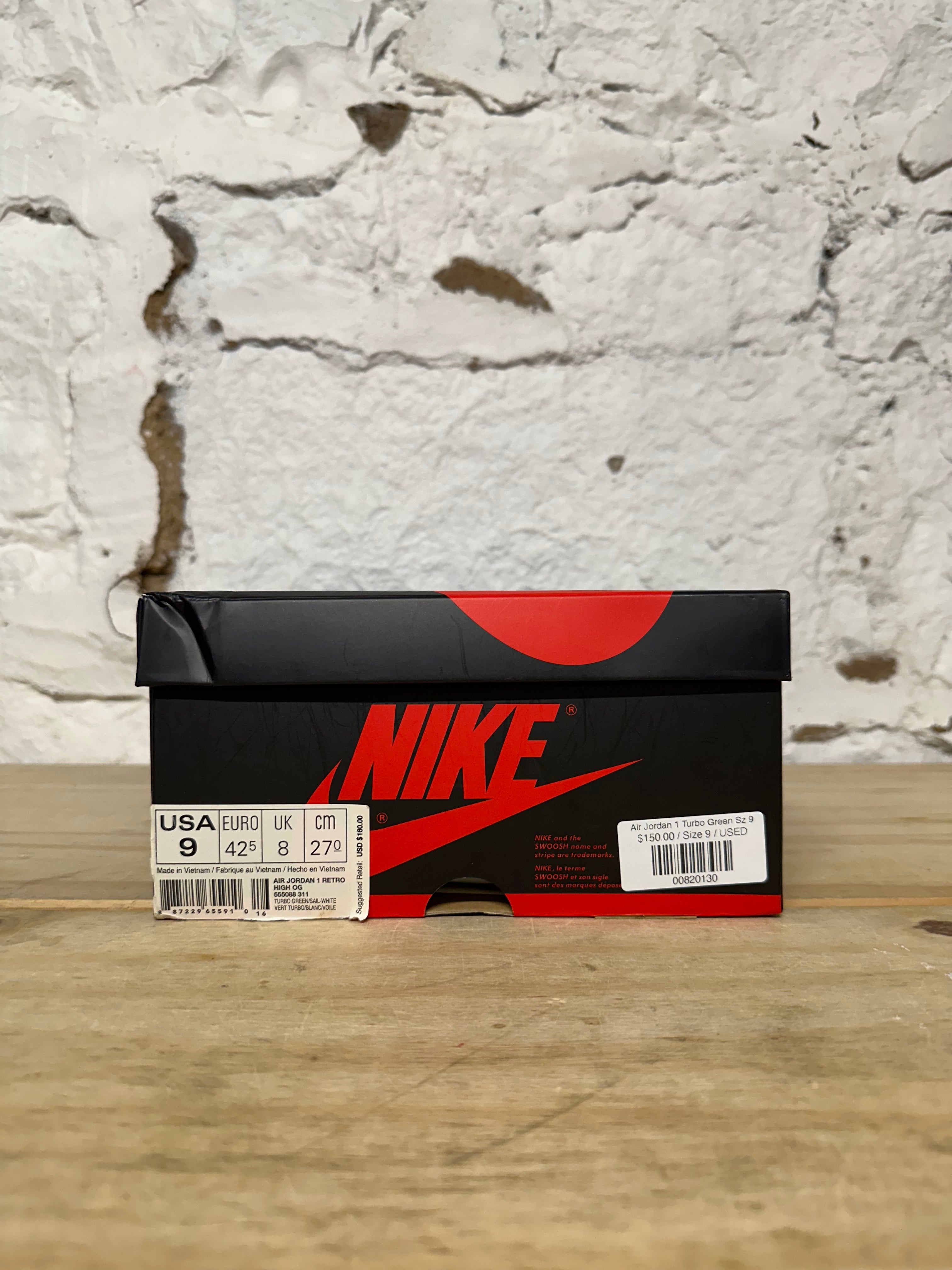 turbo green jordan 1 used