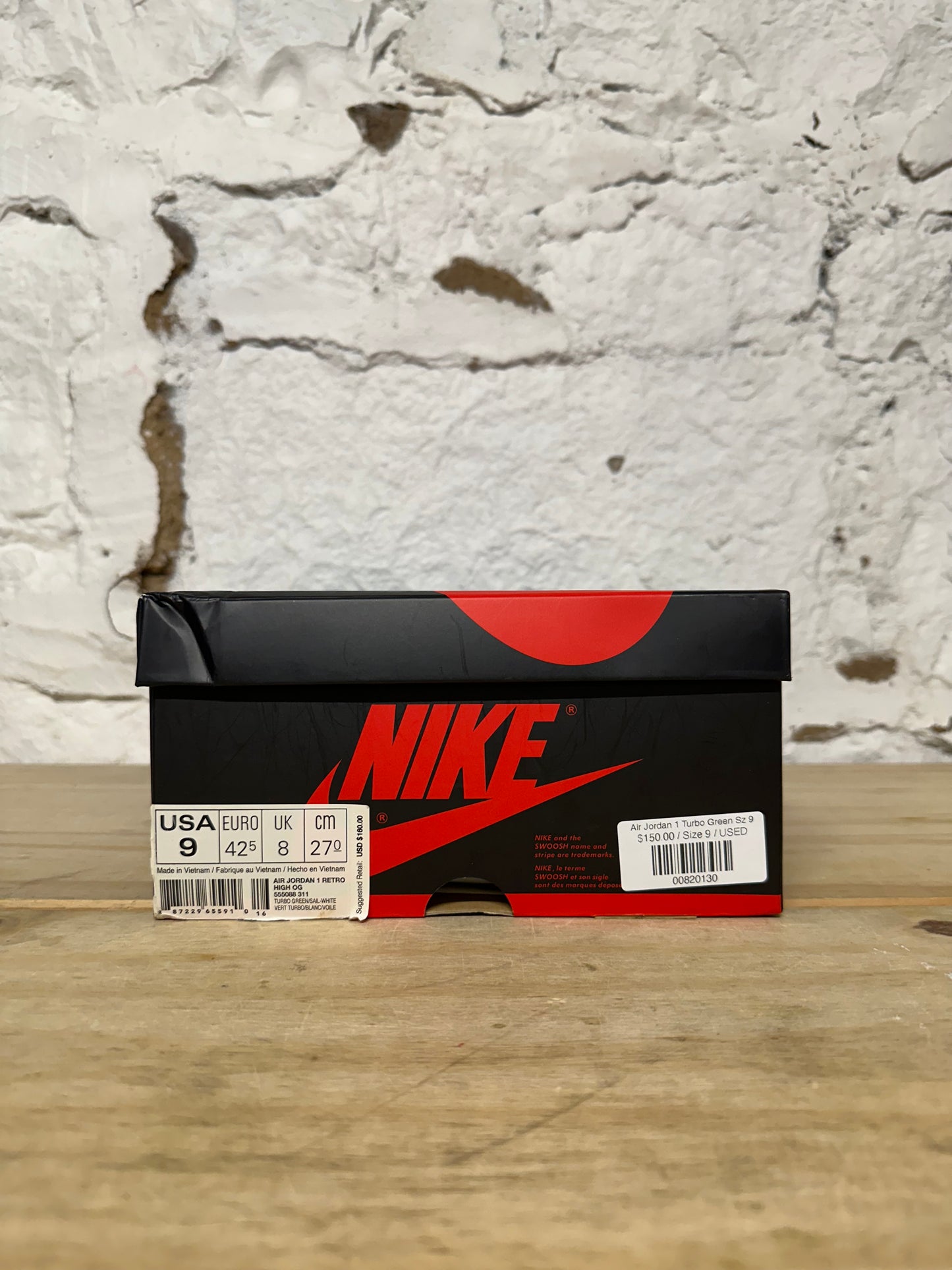 Air Jordan 1 Turbo Green Sz 9