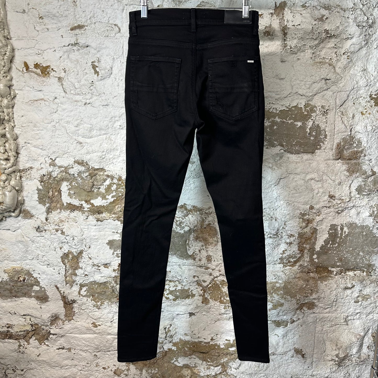 Amiri Plain Black Denim Jeans Sz 29