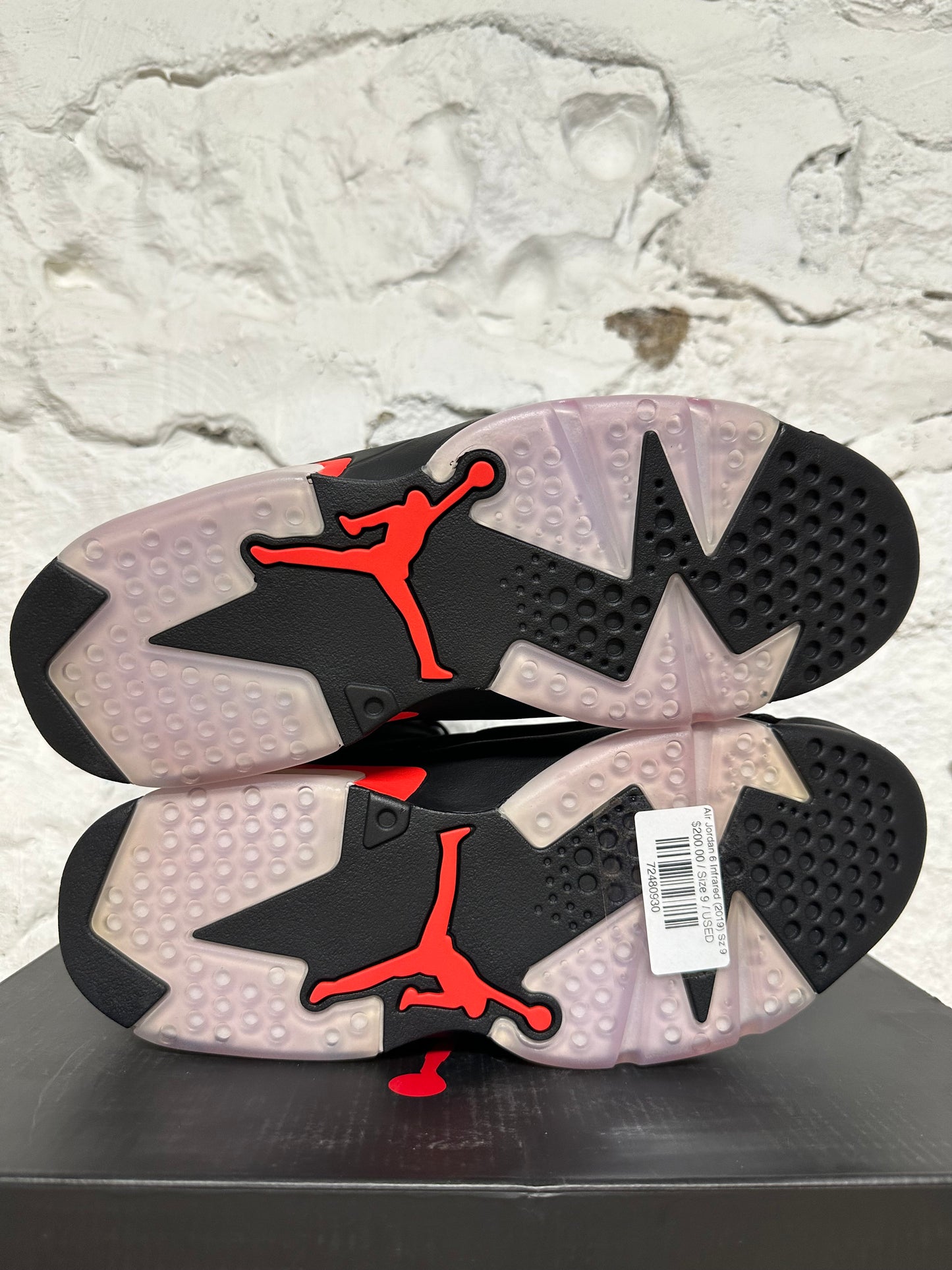 Air Jordan 6 Infrared Black (2019) Sz 9