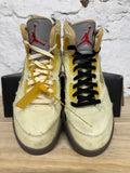 Air Jordan 5 Off White Sail Sz 9.5