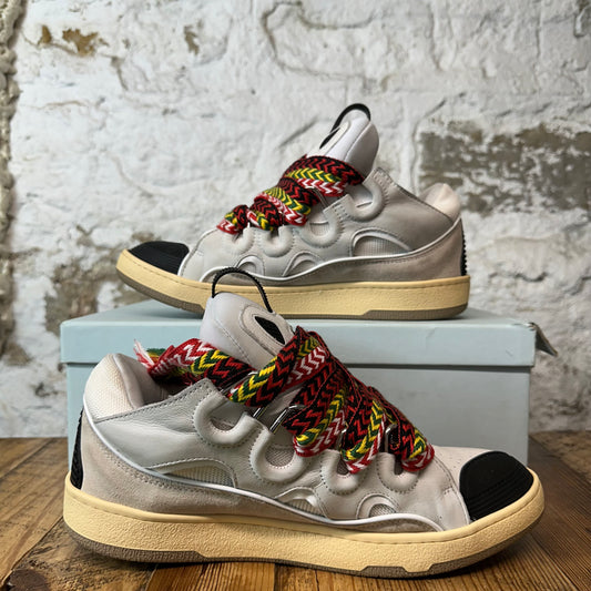 Lanvin Curb Multicolor Lace Grey Sneaker Sz 11 (44)