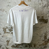 Amiri Purple Stripe White T-shirt Sz S