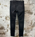 Amiri MX1 Blue Suede Black Denim Jeans Sz 33