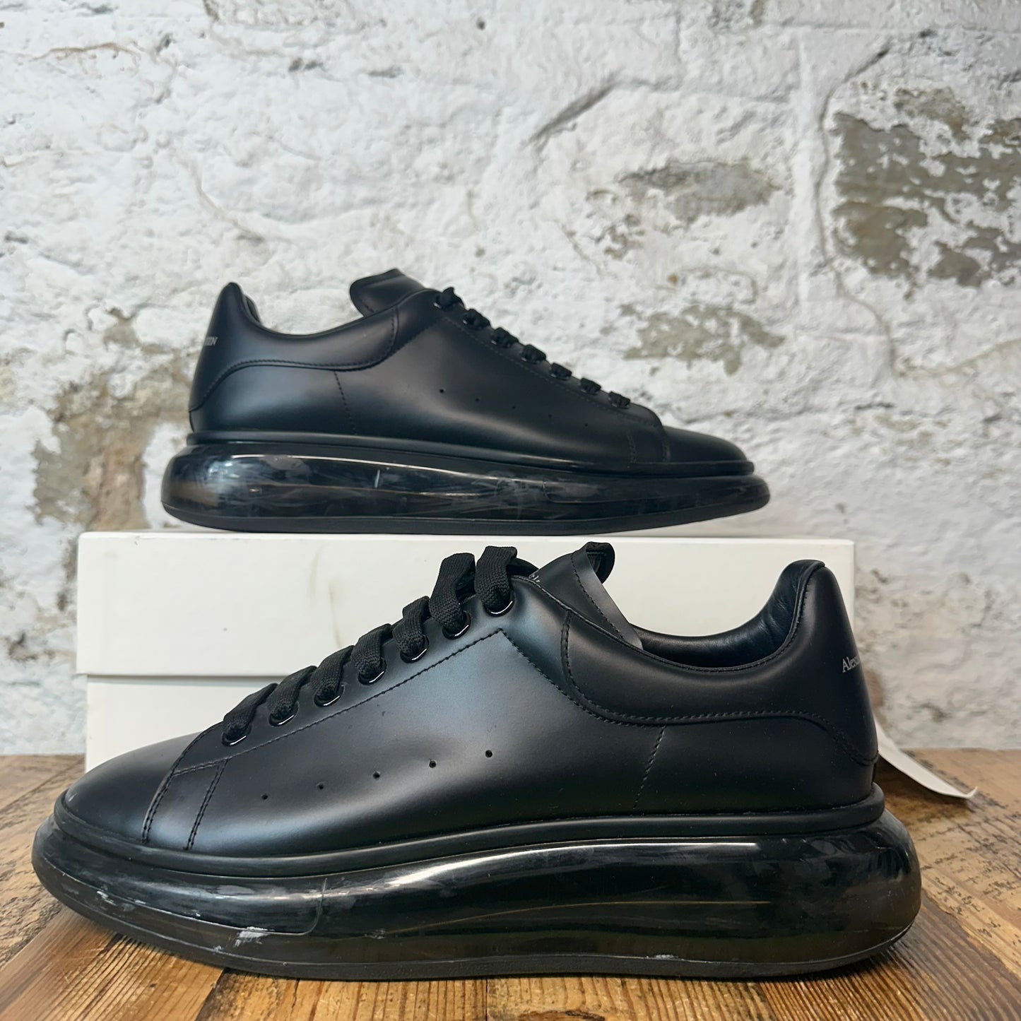 Alexander Mcqueen Triple Black Translucent Sole Sneaker Sz 11 (44)