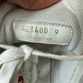 Prada Americas Cup Olive Patent Grey White Sneaker Sz 9