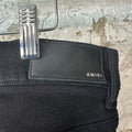 Amiri MX1 Brown Snakeskin Black Denim Jeans Sz 36