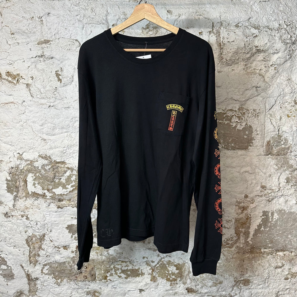 Chrome Hearts Gradient T Logo L/s Black Sz L
