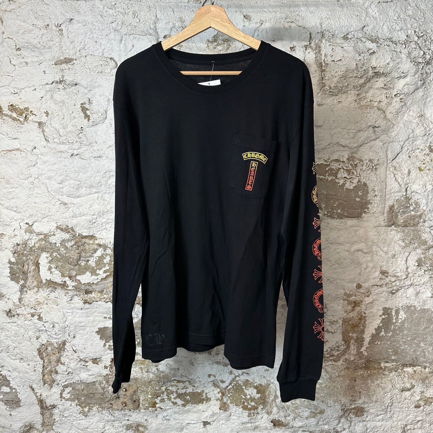 Chrome Hearts Gradient T Logo L/s Black Sz L