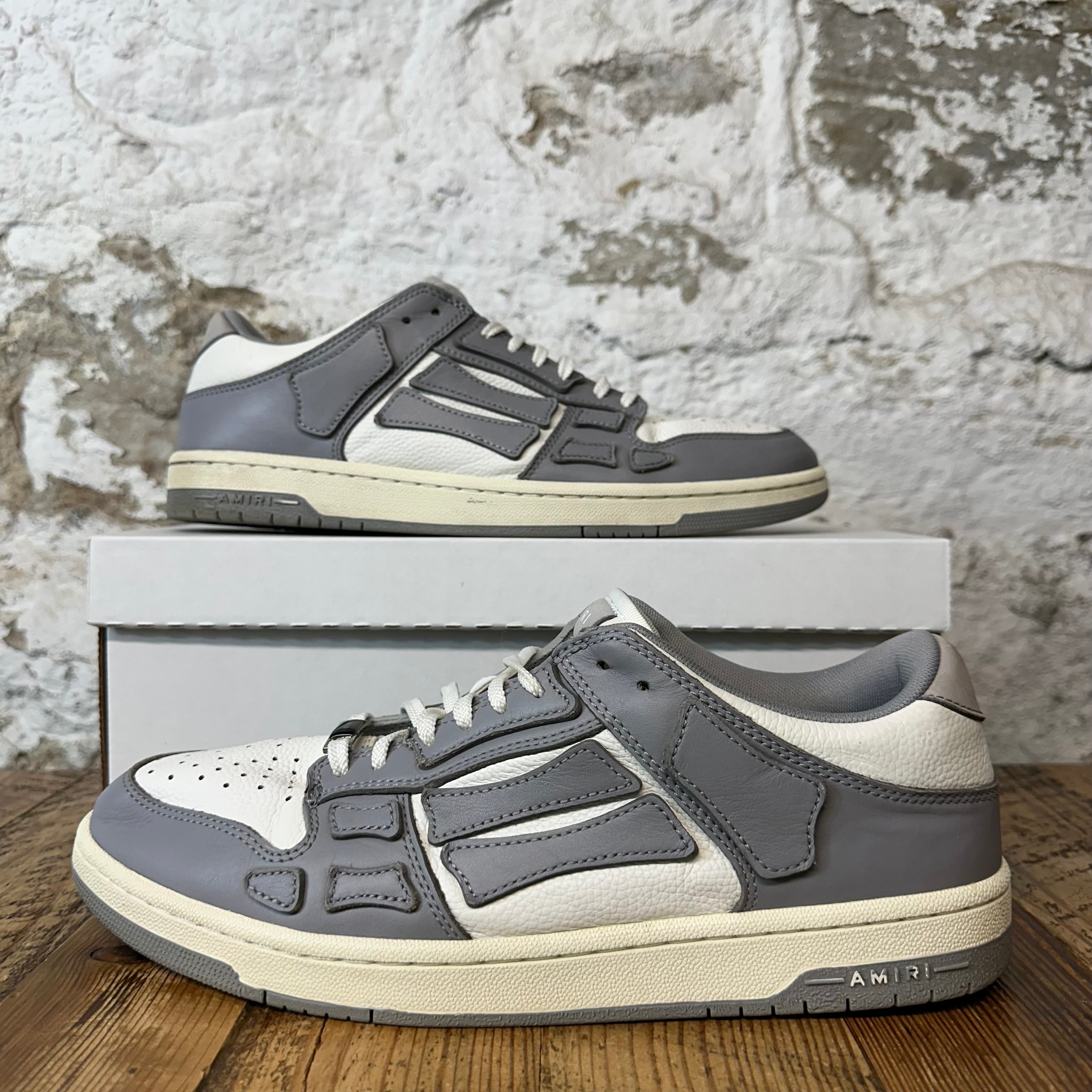 Amiri Grey Skeleton White Cream Sneaker Sz 12 (45)
