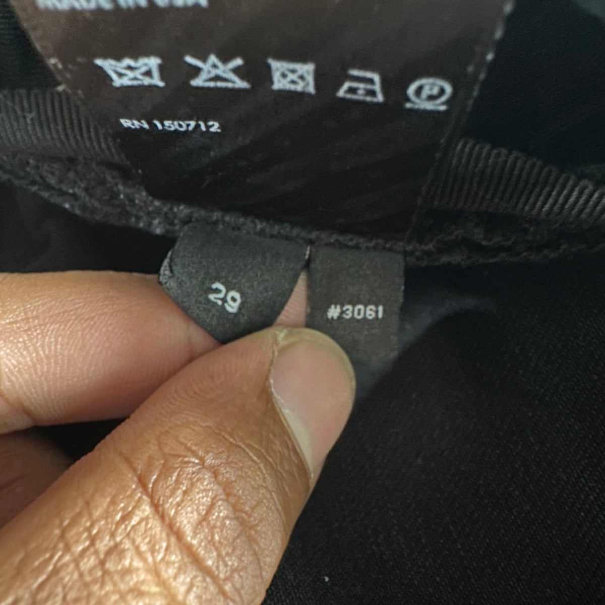 Amiri MA Drip Black Denim Jeans Sz 29