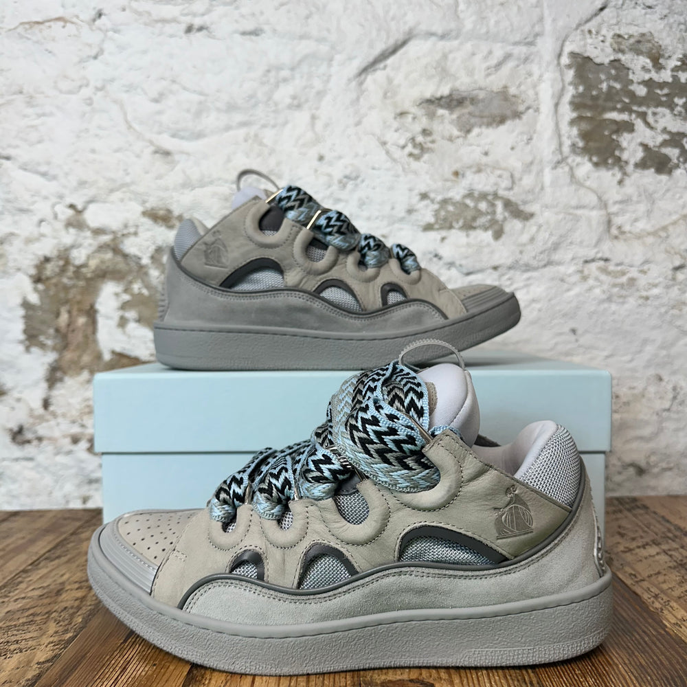 Lanvin Curb Blue Lace Grey Sneaker