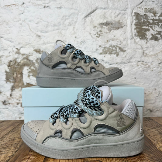 Lanvin Curb Blue Lace Grey Sneaker