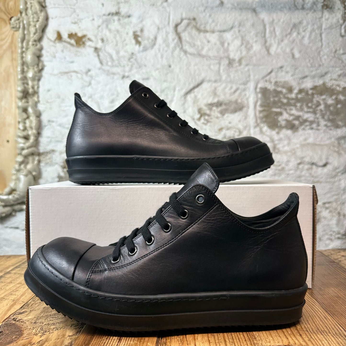 Rick Owens Triple Black Sneaker Sz 9 (42)