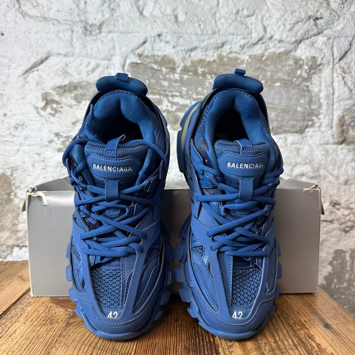 Balenciaga Track Runner Triple Blue LED Sneaker Sz 9 (42)