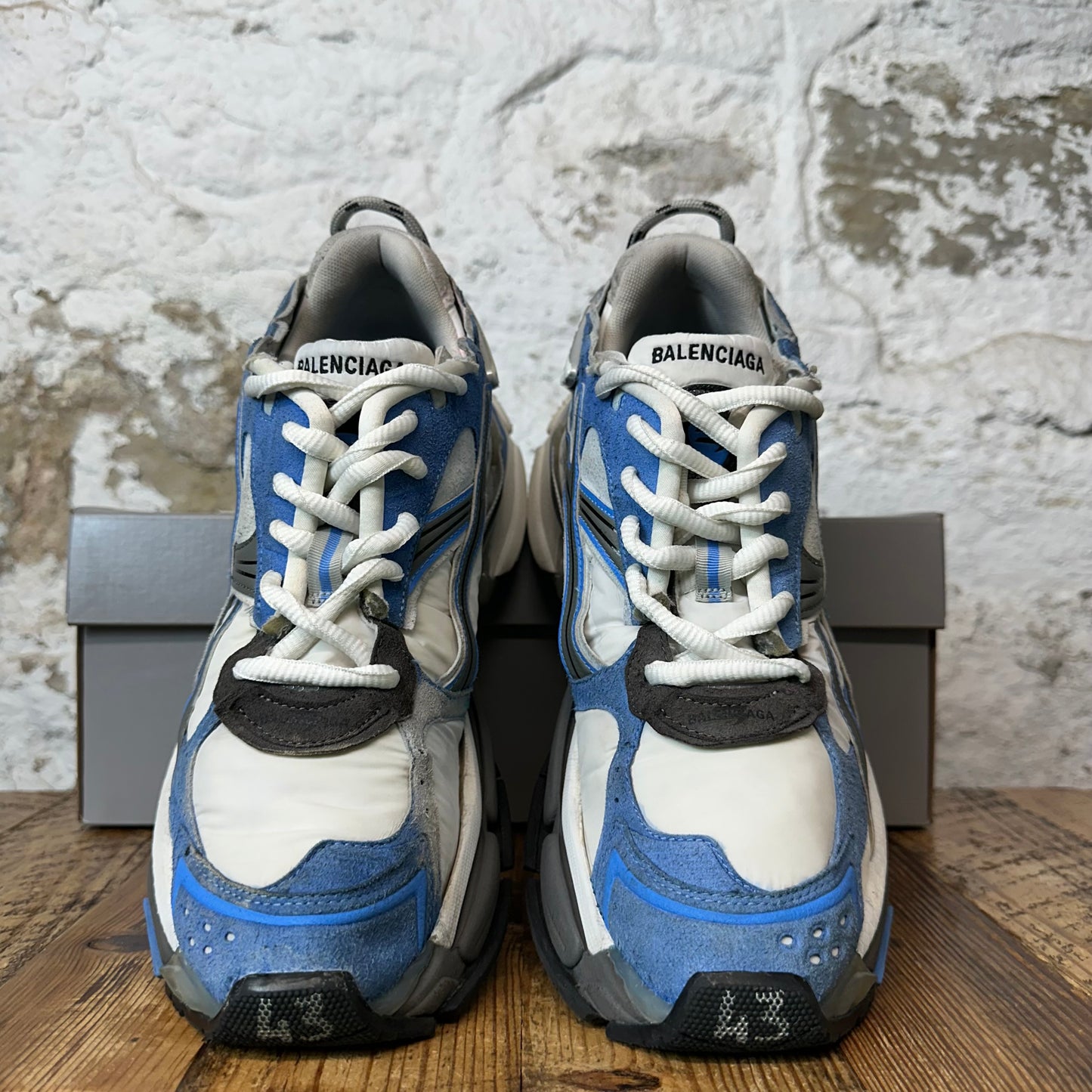 Balenciaga Runner Worn Out Blue White Sneaker Sz 10 (43)