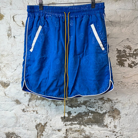 Rhude Blue Paisley Pattern Shorts Sz M