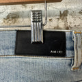 Amiri Leopard Thrasher Blue Denim Jeans Sz 34