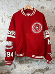 Supreme Veritas Red Varsity Jacket Sz L