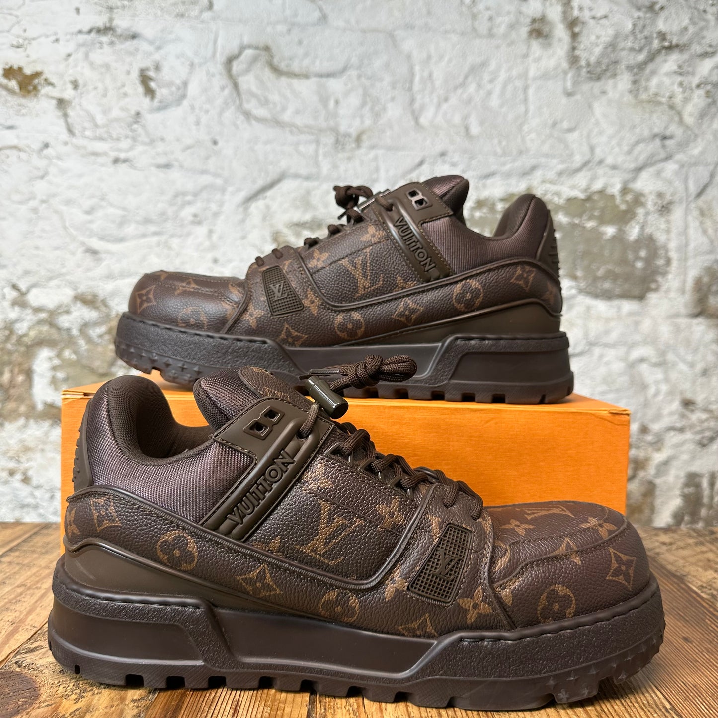 Louis Vuitton Brown Monogram Maxi Trainer Sz 11 (9.5LV)