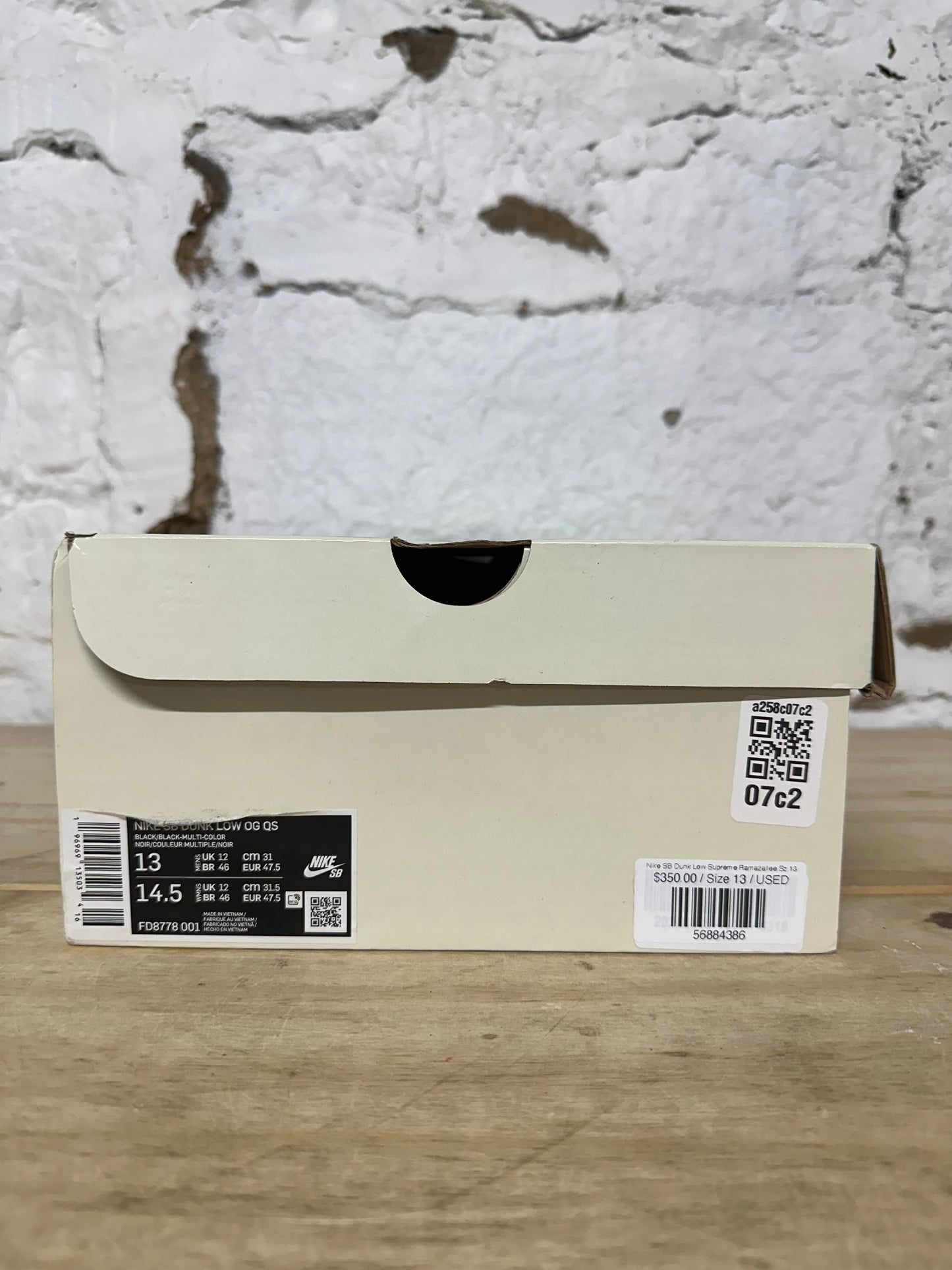 Nike SB Dunk Low Supreme Ramazallee Sz 13
