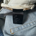 Amiri MX1 Pink Suede Blue Denim Jeans Sz 34