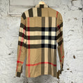 Burberry Light Tan Button Up Long Sleeve Sz XXL