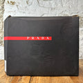 Prada Americas Cup Navy Patent Grey White Sneaker Sz 6 (38.5)