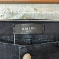 Amiri Plain Faded Black Distressed Denim Jeans Sz 32