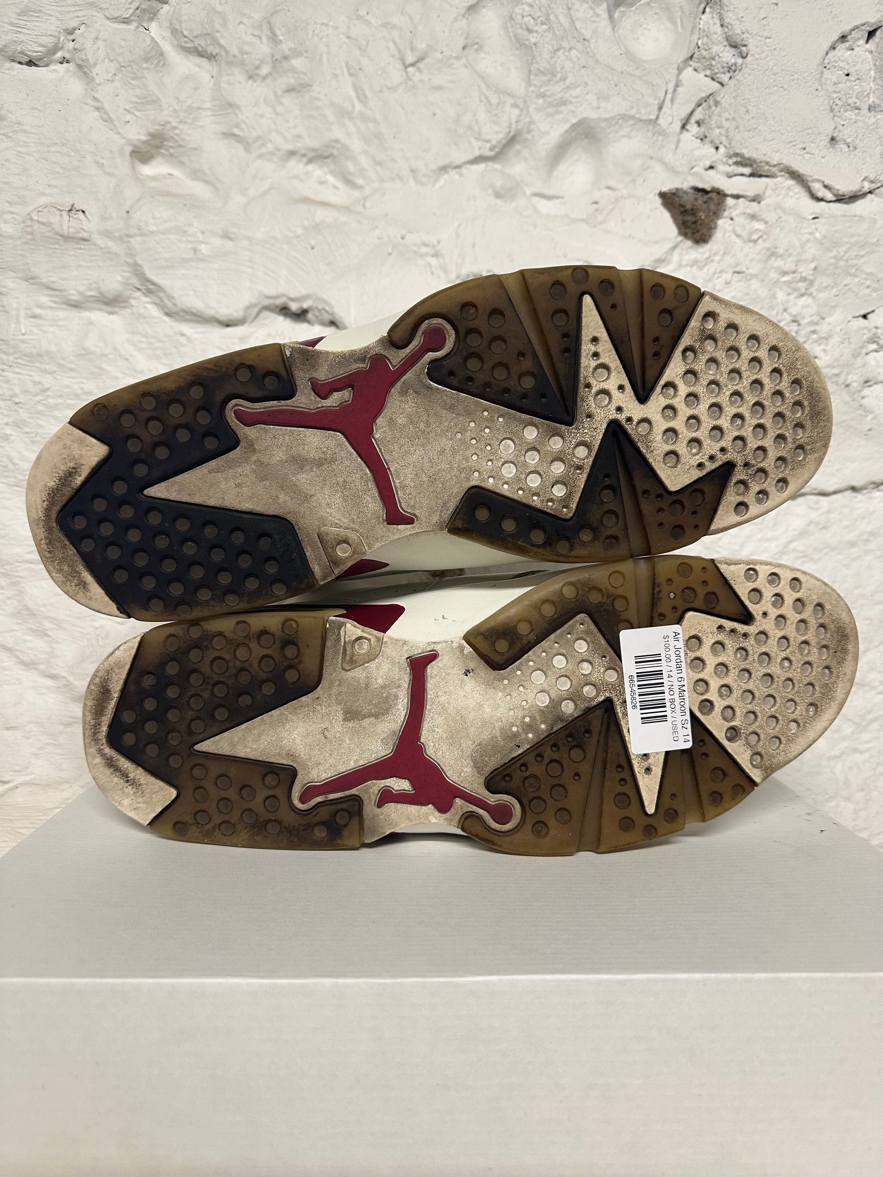 Air Jordan 6 マルーン Air Jordan 6 Maroon Sz 14 – The Gallery Online