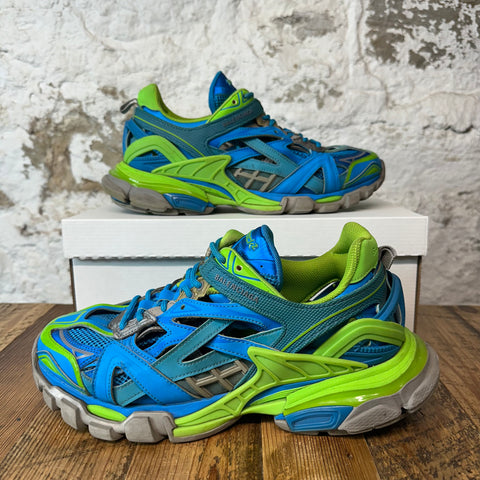 Balenciaga Track 2 Blue Green Sz 9 (42) No Box