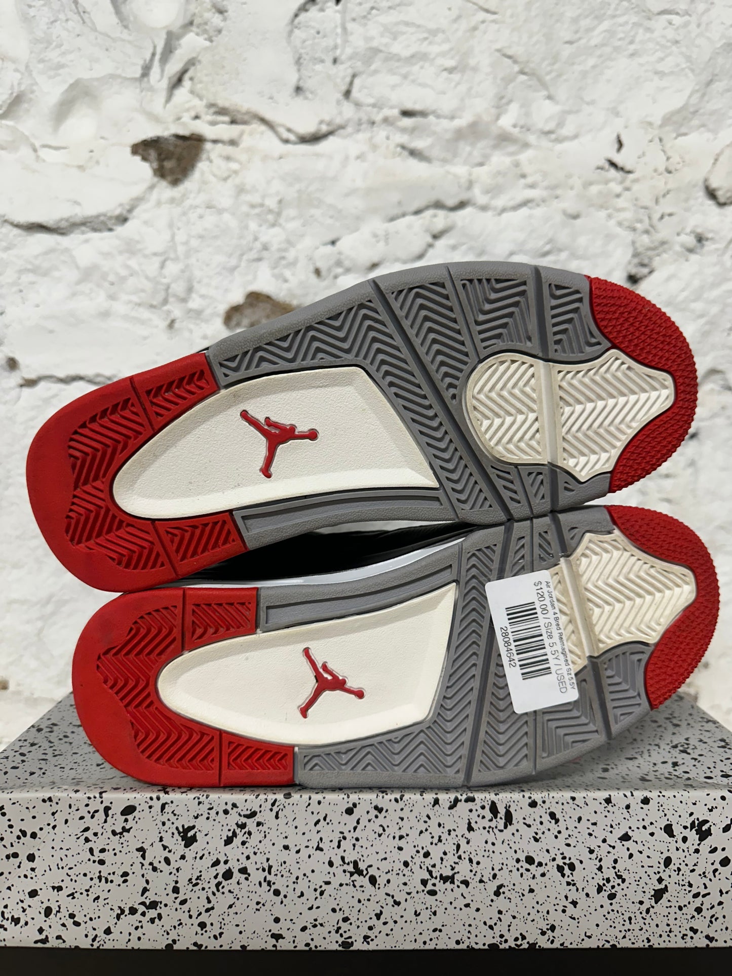 Air Jordan 4 Bred Reimagined Sz 5.5Y