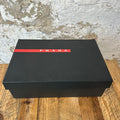 Prada Americas Cup Celeste Argento Patent Sneaker Sz 8 DS