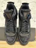 Air Jordan 4 Golf Black Cat Pony Hair Sz 12