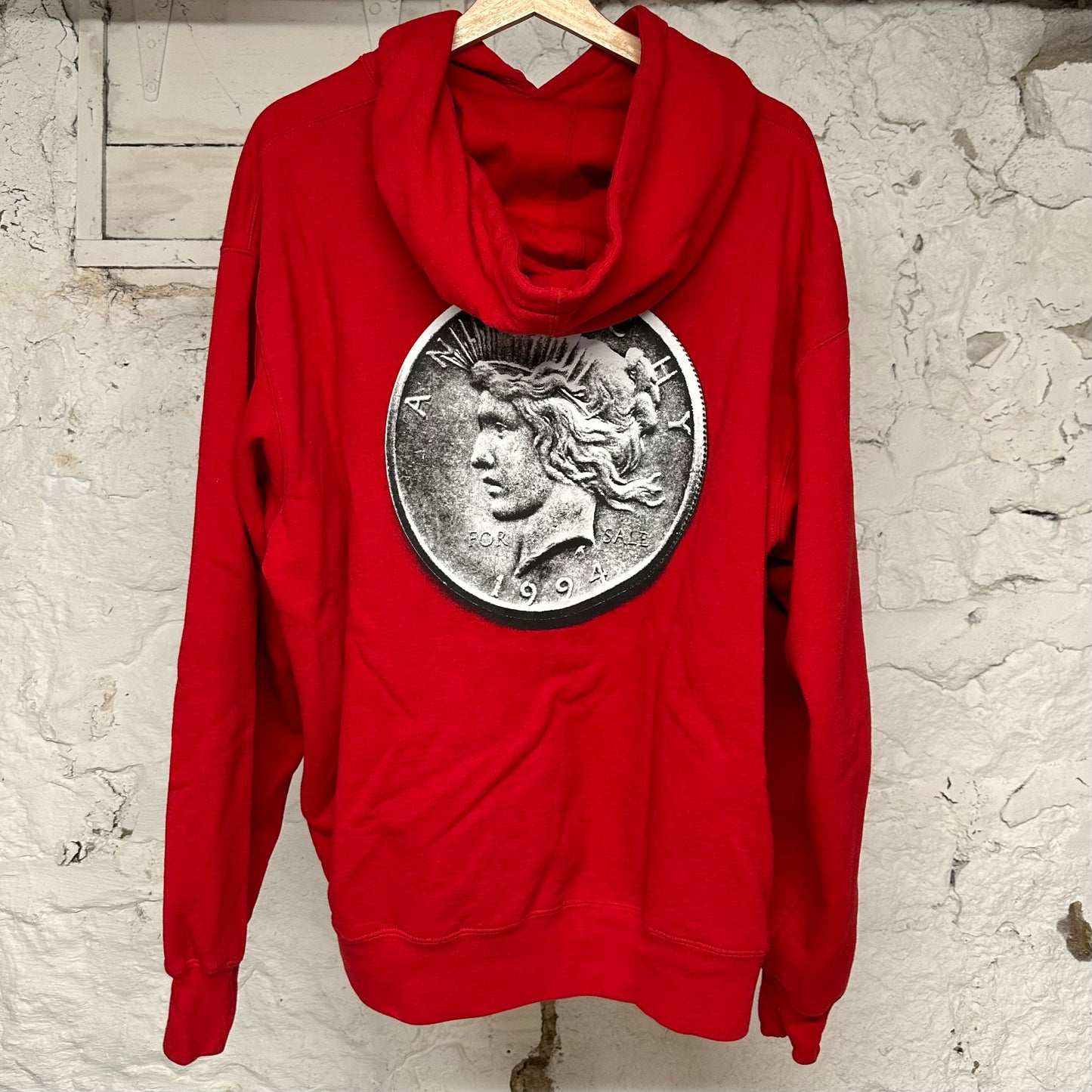 Supreme Anarchy Red Hoodie Sz L