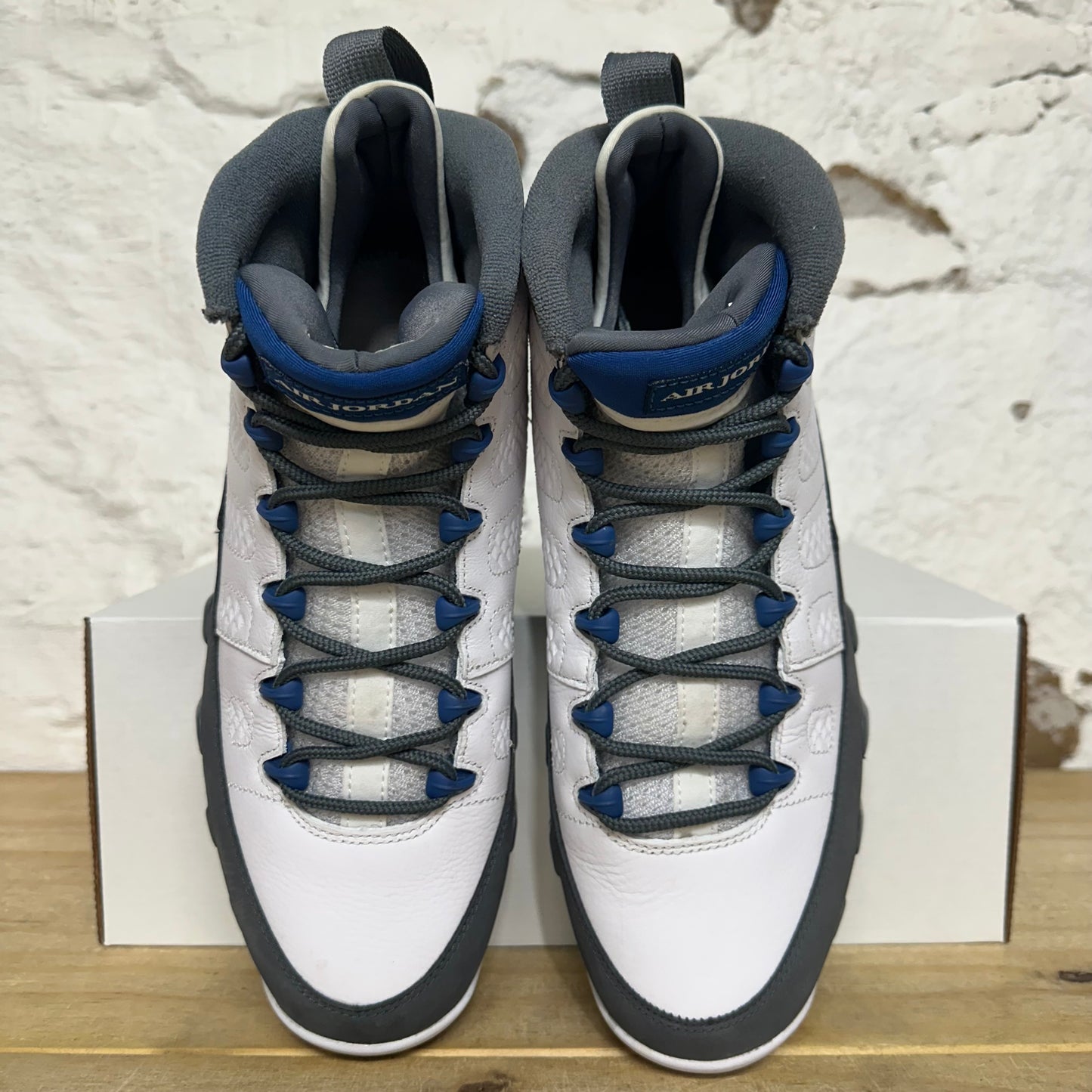 Air Jordan 9 Flint Grey French Blue Sz 9