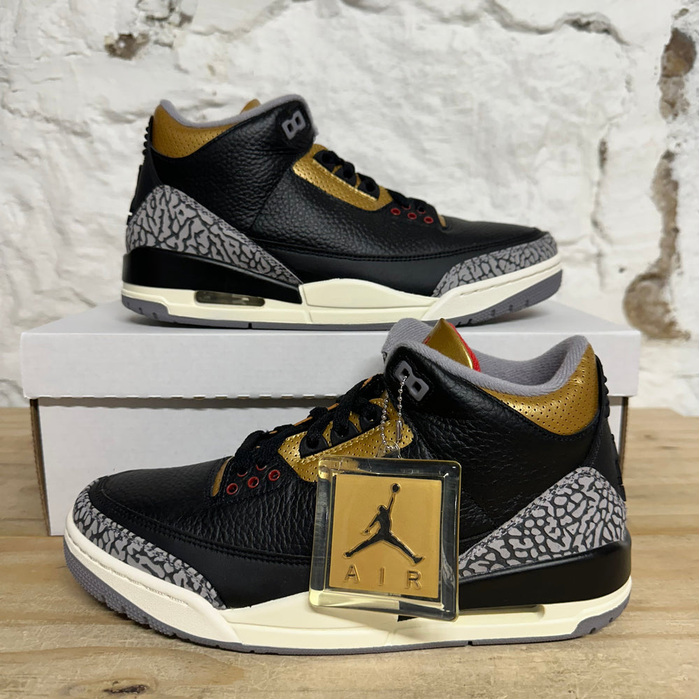 Air Jordan 3 Black Gold Sz 8.5 (10W) DS