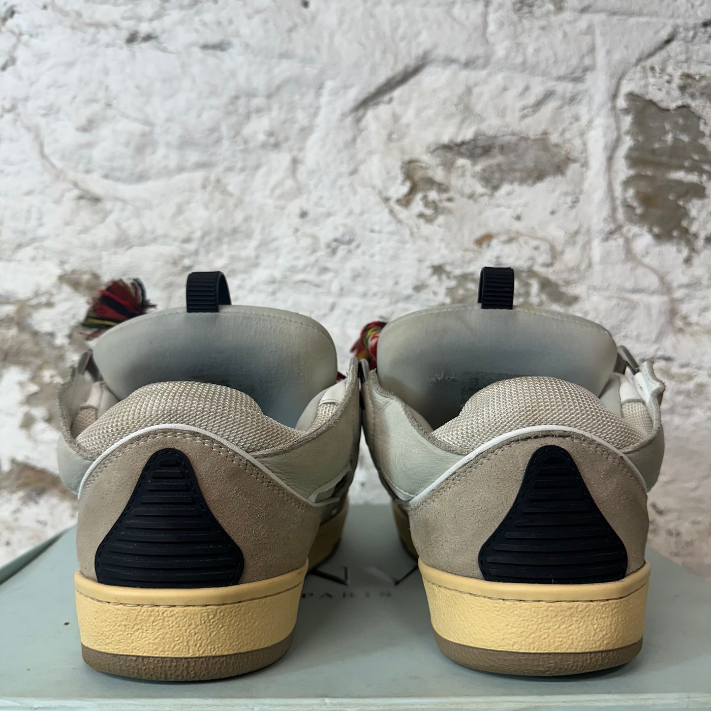 Lanvin Curb Multicolor Lace Grey Sneaker Sz 9 (42)