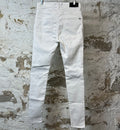 Amiri MX1 White Leather White Denim Jeans Sz 31