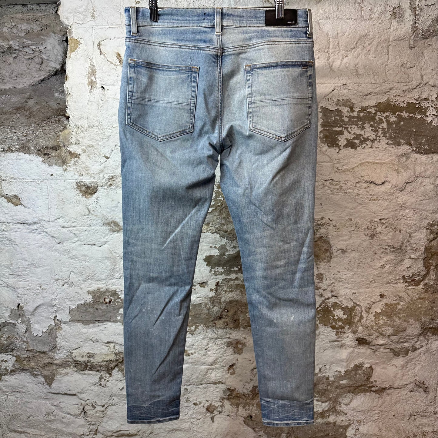 Amiri Plain Blue Denim Jeans Sz 34