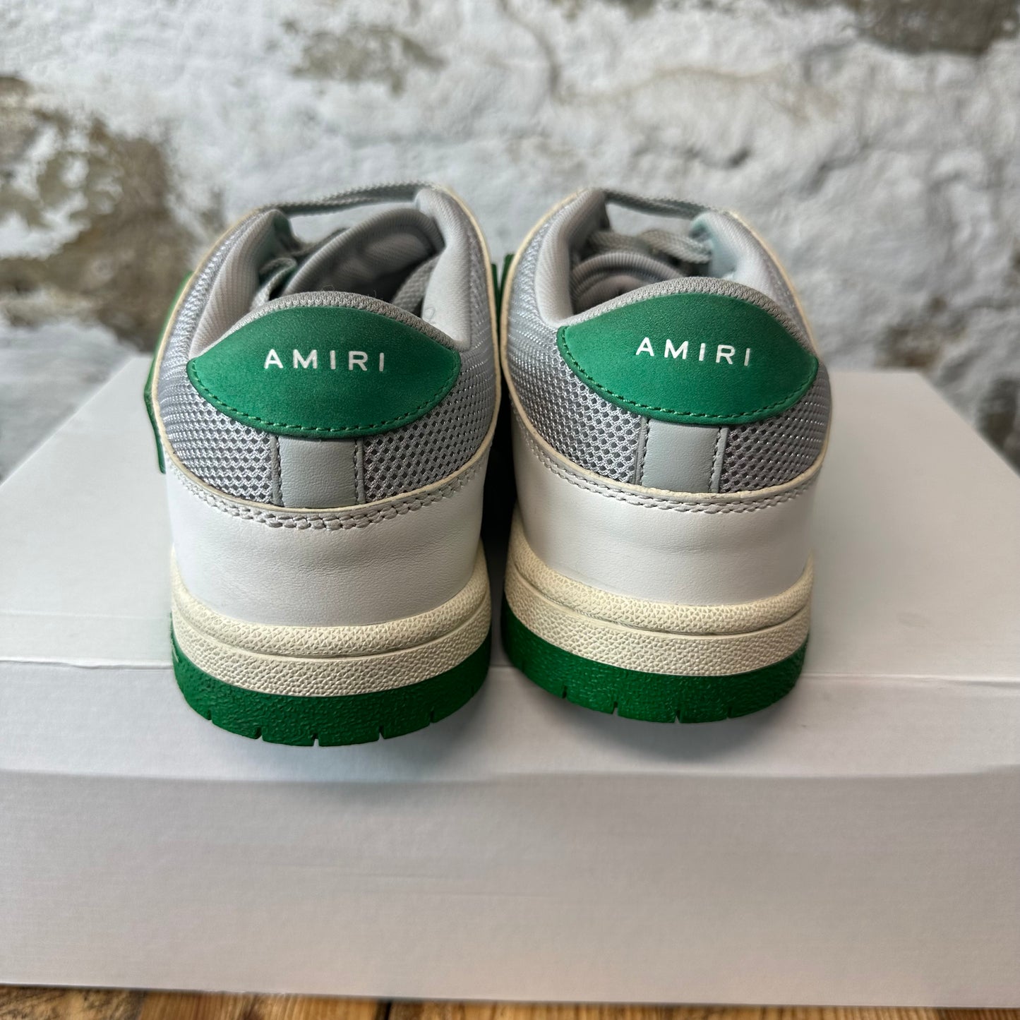 Amiri Green Skeleton Grey Cream Sneaker Sz 9 (42)